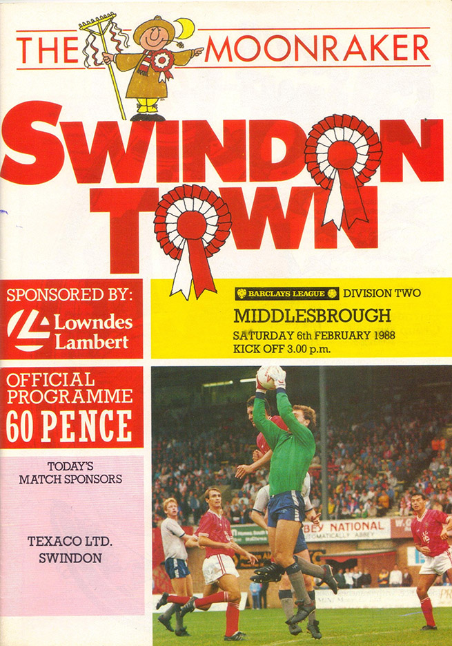 <b>Saturday, February 6, 1988</b><br />vs. Middlesbrough (Home)